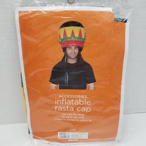 Inflatable Rasta Cap Hat Head Piece Costume Adult
